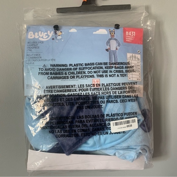 NIP. Bluey Toddler Costume - Picture 3 of 5
